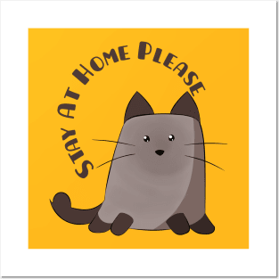 Quarantine cat, Stay At Home Order From your Cat Posters and Art